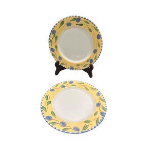 Pier 1 Hand Painted Italy Salad Desert Plate